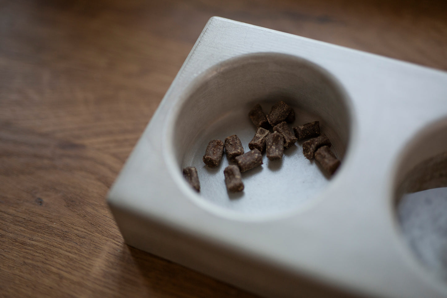 Concrete Dog Feeder Round